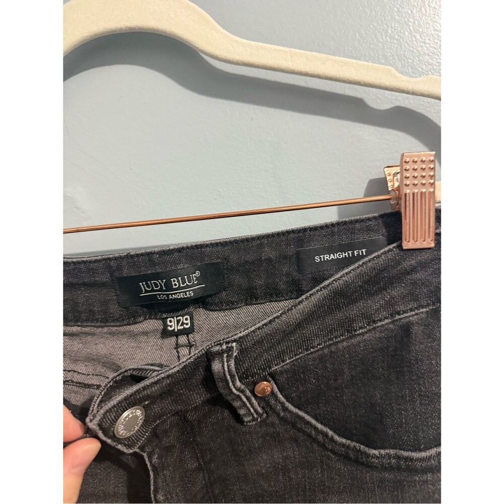 Judy Blue black straight-fit jeans Size 9/29 - Picture 4 of 7